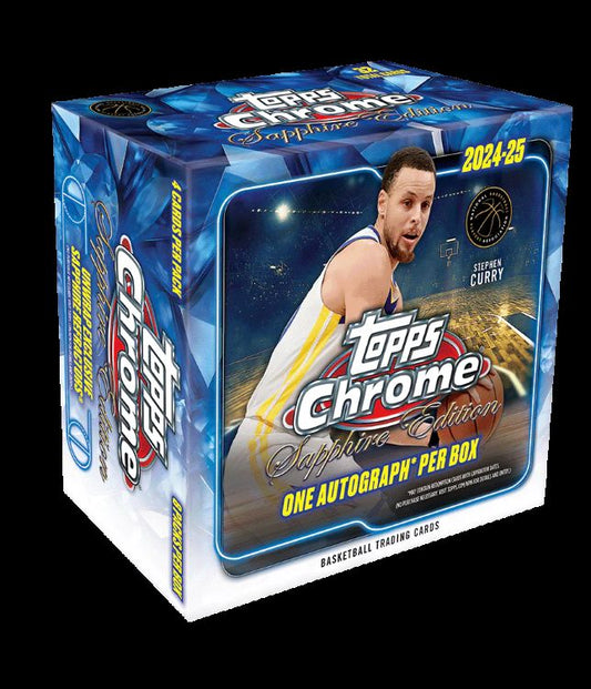 2024-25 Topps Chrome Sapphire Basketball Checklist, Team Set Lists and Details
