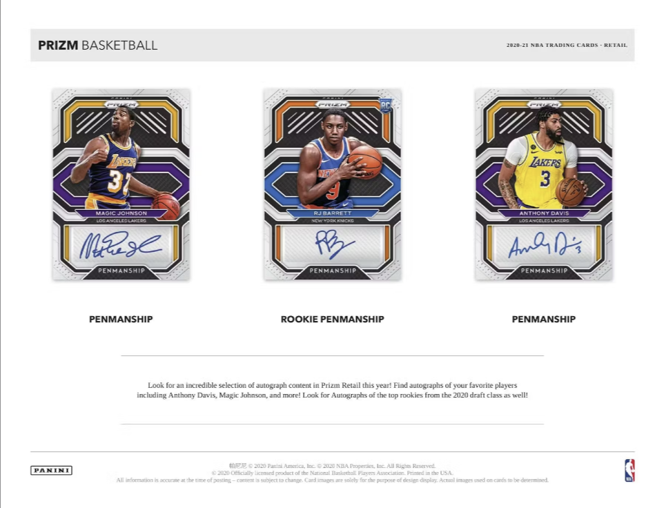 2020-21 Panini Prizm Basketball Retail Box