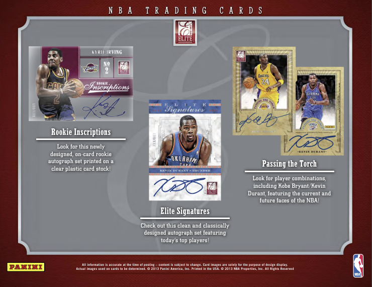 2012-13 Donruss Elite Basketball