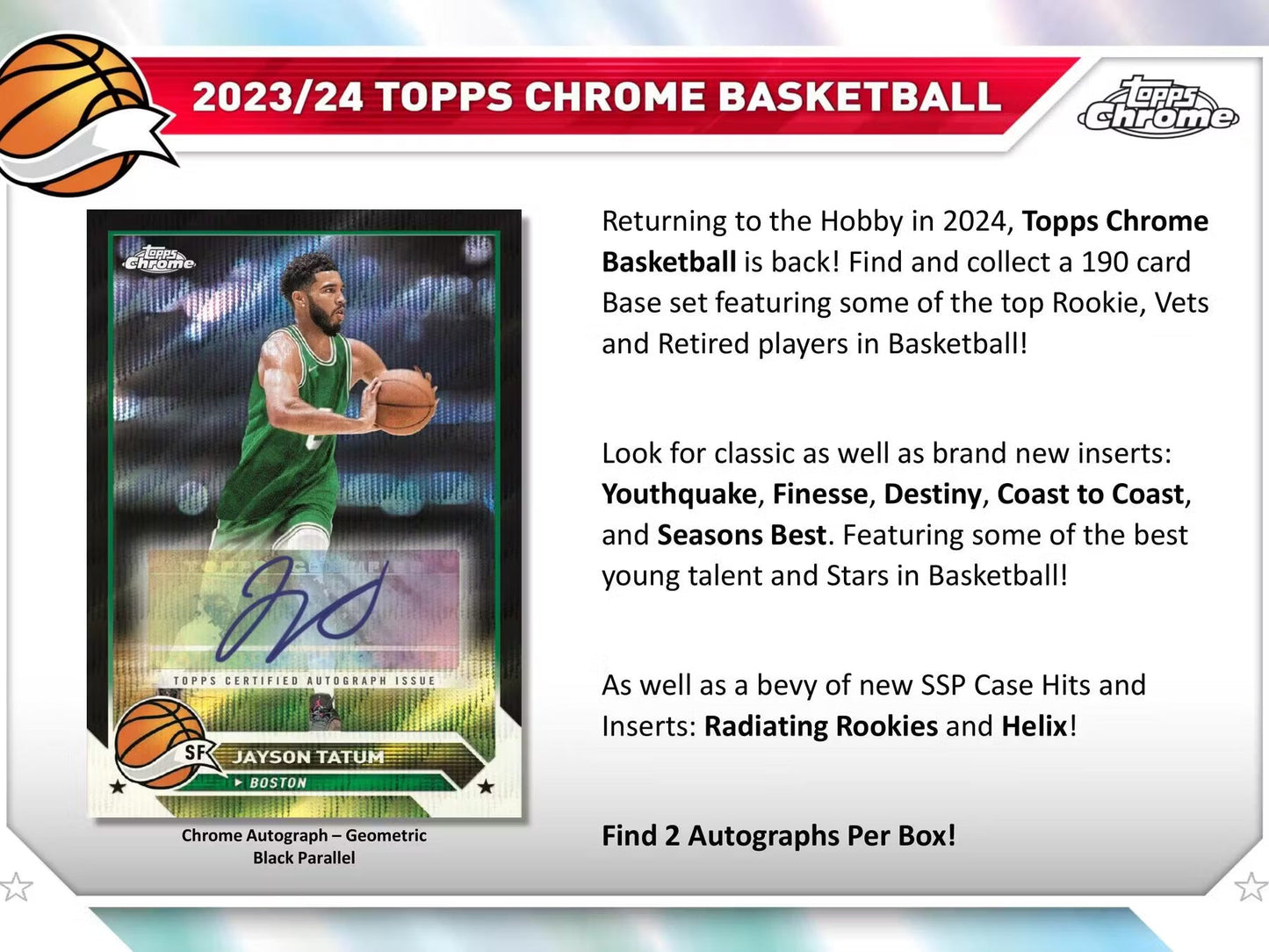 2023-24 Topps Chrome Basketball Breakers Delight Box