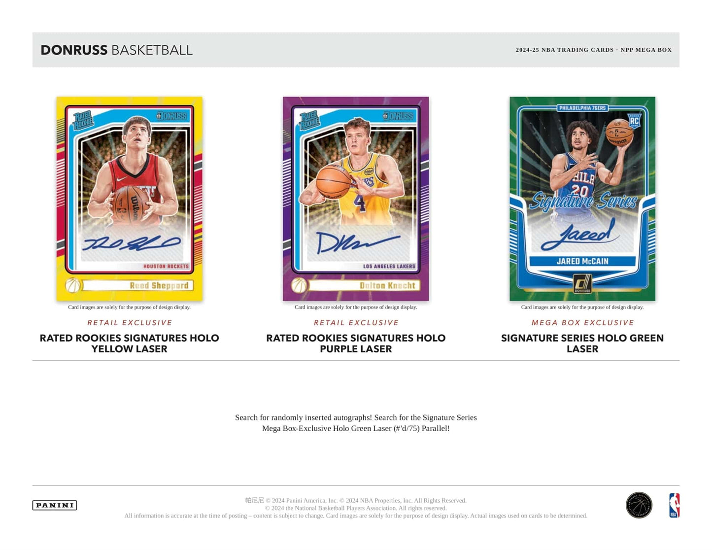 2024-25 Panini Donruss Basketball Mega Box