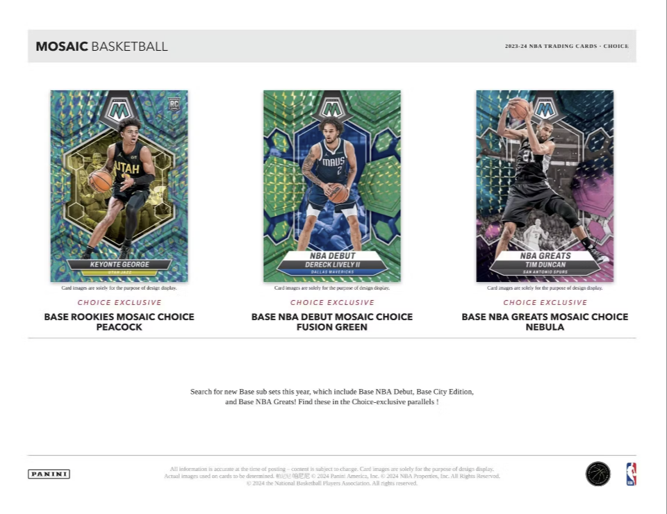 2023-24 Panini Mosaic Basketball Choice Box