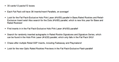 2024-25 Panini Donruss Basketball Fat Pack Box