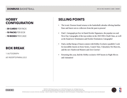 2023-24 Panini Donruss Basketball Hobby