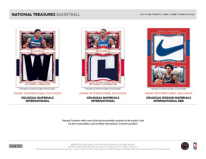 2023-24 Panini National Treasures Basketball International Hobby Box