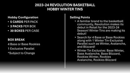 2023-24 Panini Revolution Basketball Winter Tin Box