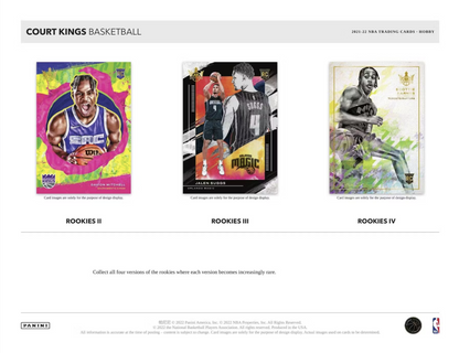 2021-22 Panini Court Kings Basketball Hobby