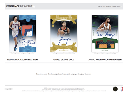 2021-22 Panini Eminence Basketball Hobby