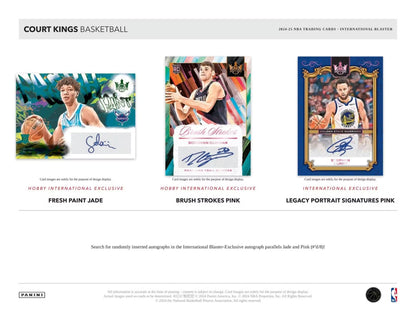 2024-25 Panini Court Kings Basketball International Blaster Box