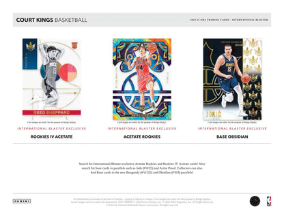 2024-25 Panini Court Kings Basketball International Blaster Box