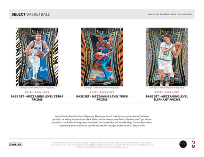 2024-25 Panini Select Basketball Mega Box