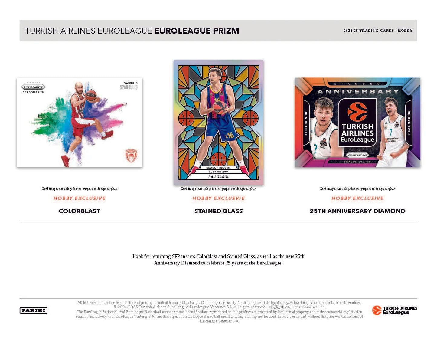 2024-25 Panini Prizm Turkish Airlines Euroleague Basketball Hobby Box