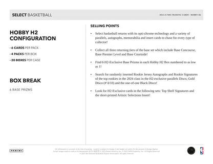 2024-25 Panini Select H2 Basketball Box