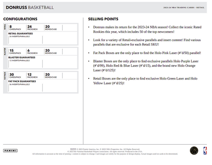 2023-24 Panini Donruss Basketball Blaster